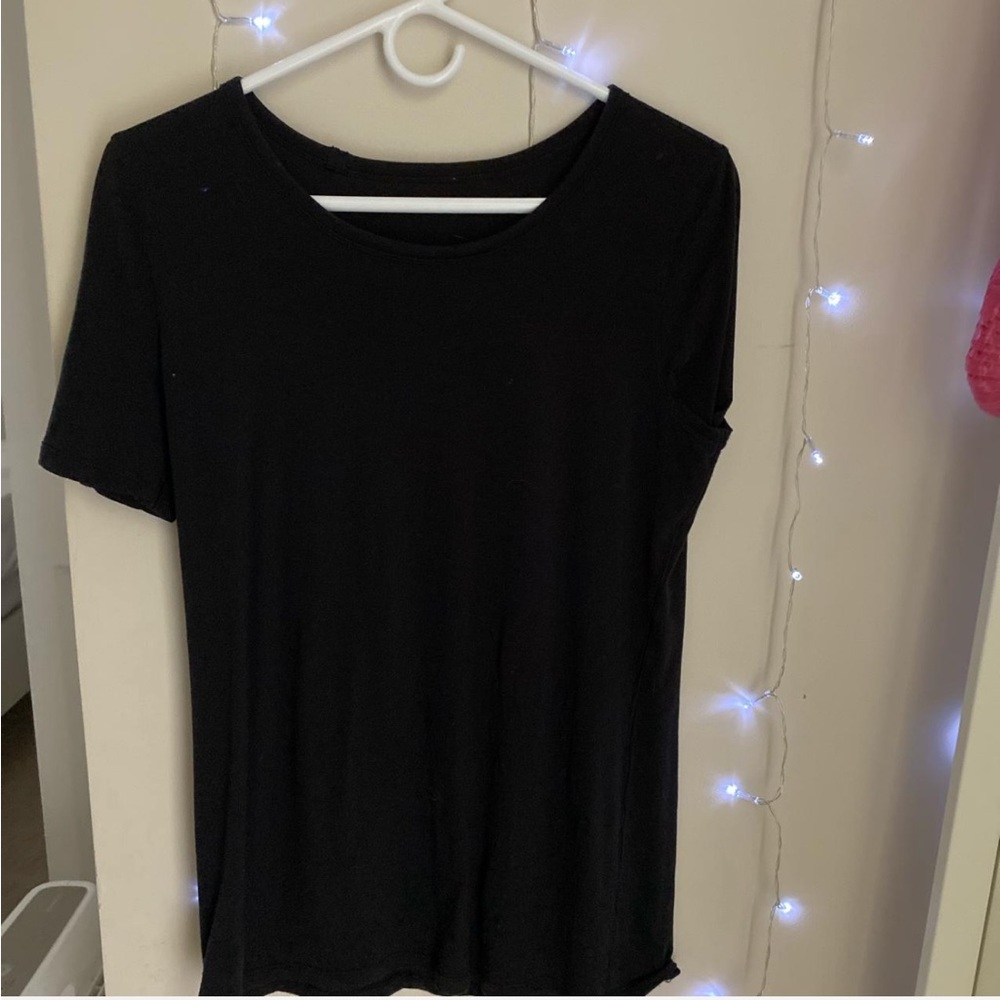 lululemon athletica Black Short Sleeve Tee